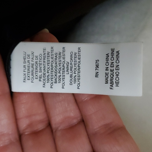 Lucky brand faux fur fleece coat - Picture 8 of 8